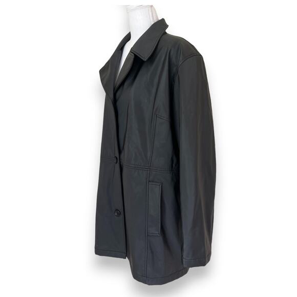 CS SIGNATURE Trench Coat Single Breasted Rain Coat - Size XL (plus) - Picture 3 of 4